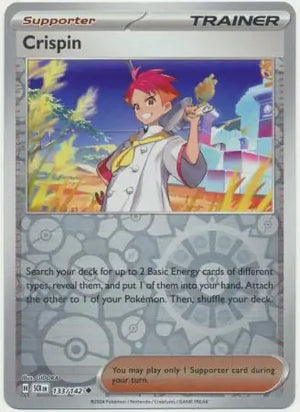 Crispin Reverse Holo 133/142 SCR: Stellar Crown Pokemon