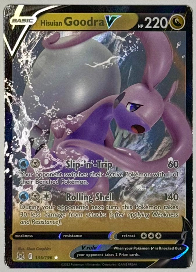 Hisuian Goodra V 135/196 Pokemon Lost Origin